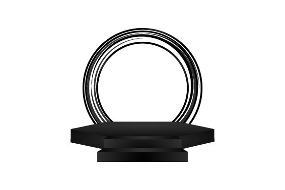 3D Black Podium Stage Abstract Circle: A Design Language for Modern Presence