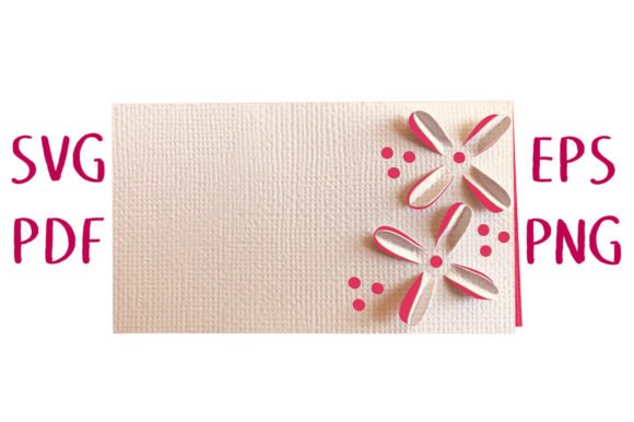 3D Clematis Blossom Place Card