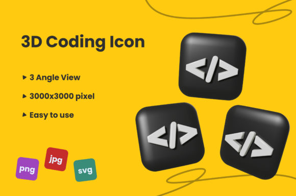 3D Coding Icon: A Strategic Visual Tool for Clarity and Communication