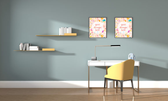 3D Minimalist Teenager's Study Room