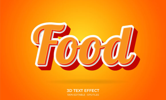 3D Text Effect – Food Text Style: Where Culinary Creativity Meets Visual Impact