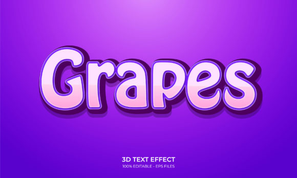 3D Text Effect - Grapes Text Style: A Strategic Design Choice, Not Just a Visual Gimmick