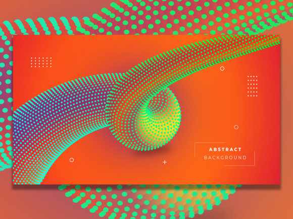 Colorful 3D Abstract Background Graphic