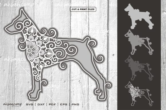 Dog Mandala Vector 3D Layered 5: A Creative Tool for Designers, Educators, and Pet Enthusiasts