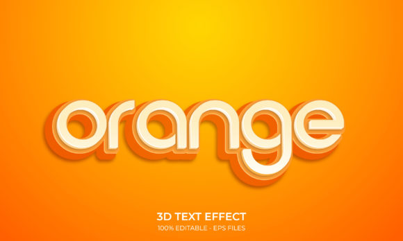 Editable 3D Text Effect Style
