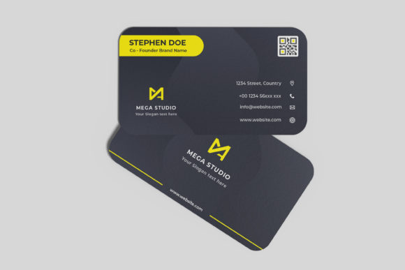Floating Business Card Mockup V3