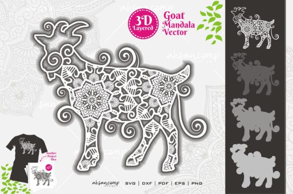 Goat Mandala Vector SVG 3D Layered 4: A Practical Guide for Designers and Print Professionals