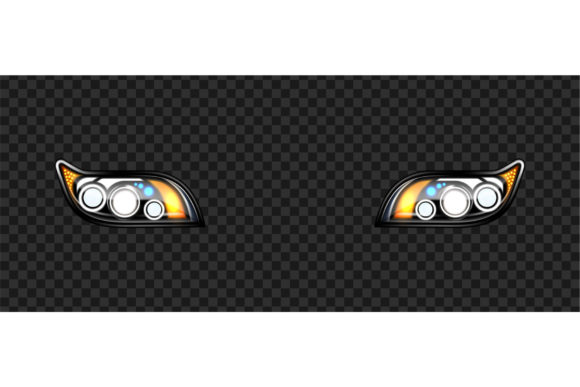 Headlight Car Detail with Glowing Effect: A Strategic Tool for Clarity and Impact