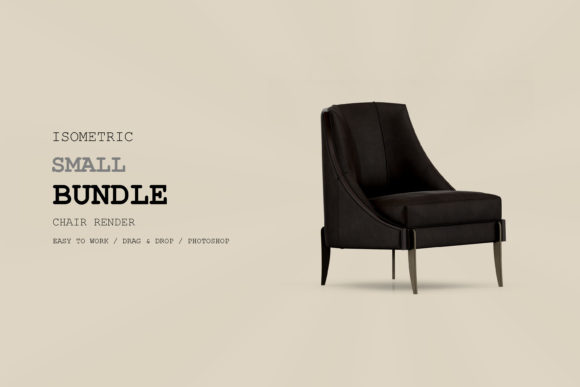 Isometric Armchair 3D Rendering Pac 136