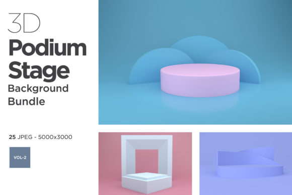 Podium Stage Design Set Vol-1