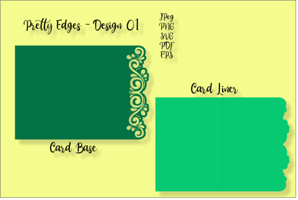 Pretty Edges - Design 01 - Card Kit
