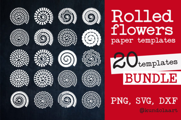 Rolled Flower Paper Template SVG: A Creative Shortcut for Handmade Crafters