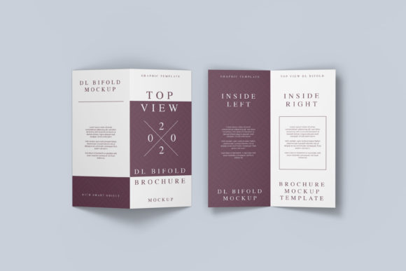 Top View DL Bifold Brochure Mockup: A Practical Tool for Visualizing Print-Ready Marketing Assets